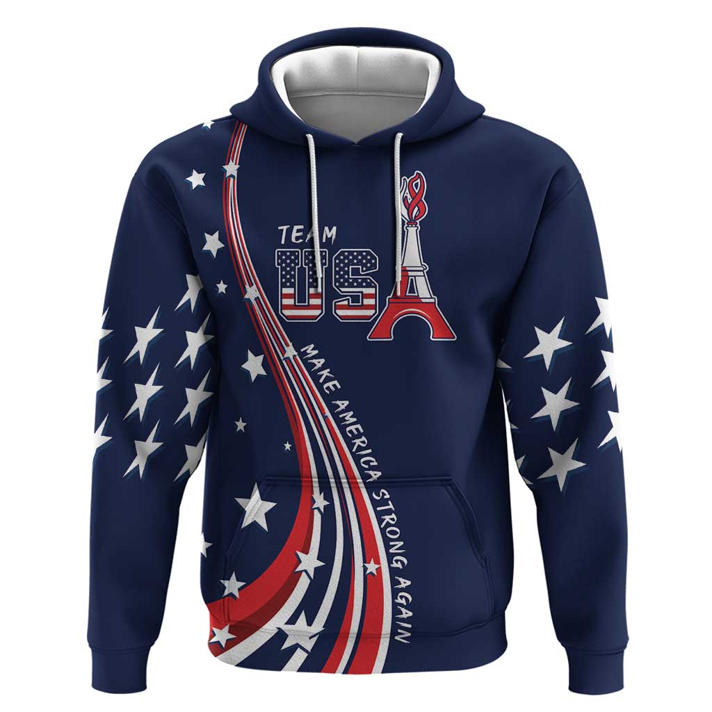 Personalized USA One For All Hoodie Go Paris 2024 - Shopicos
