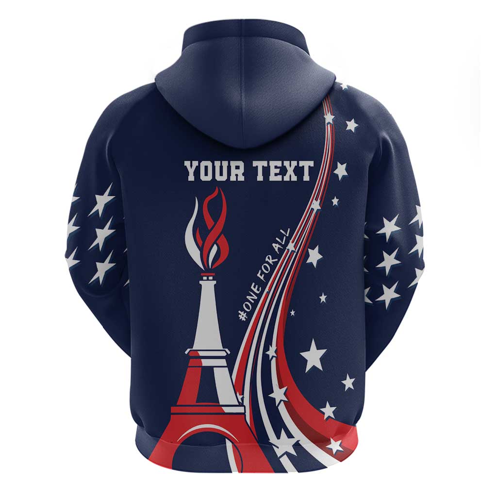 Personalized USA One For All Hoodie Go Paris 2024 - Shopicos