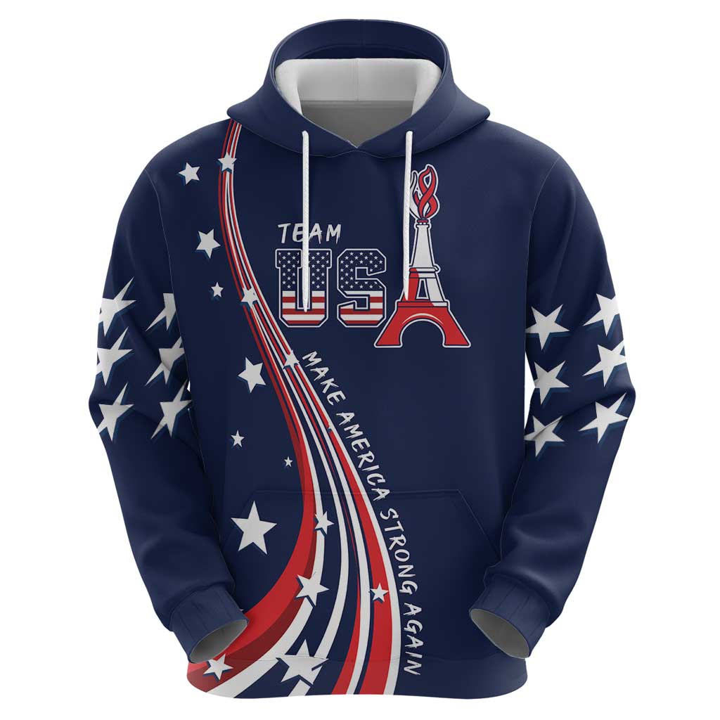 Personalized USA One For All Hoodie Go Paris 2024 - Shopicos