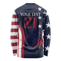 Custom USA Rugby Long Sleeve Shirt The Eagles Summer Paris 2024 - Shopicos