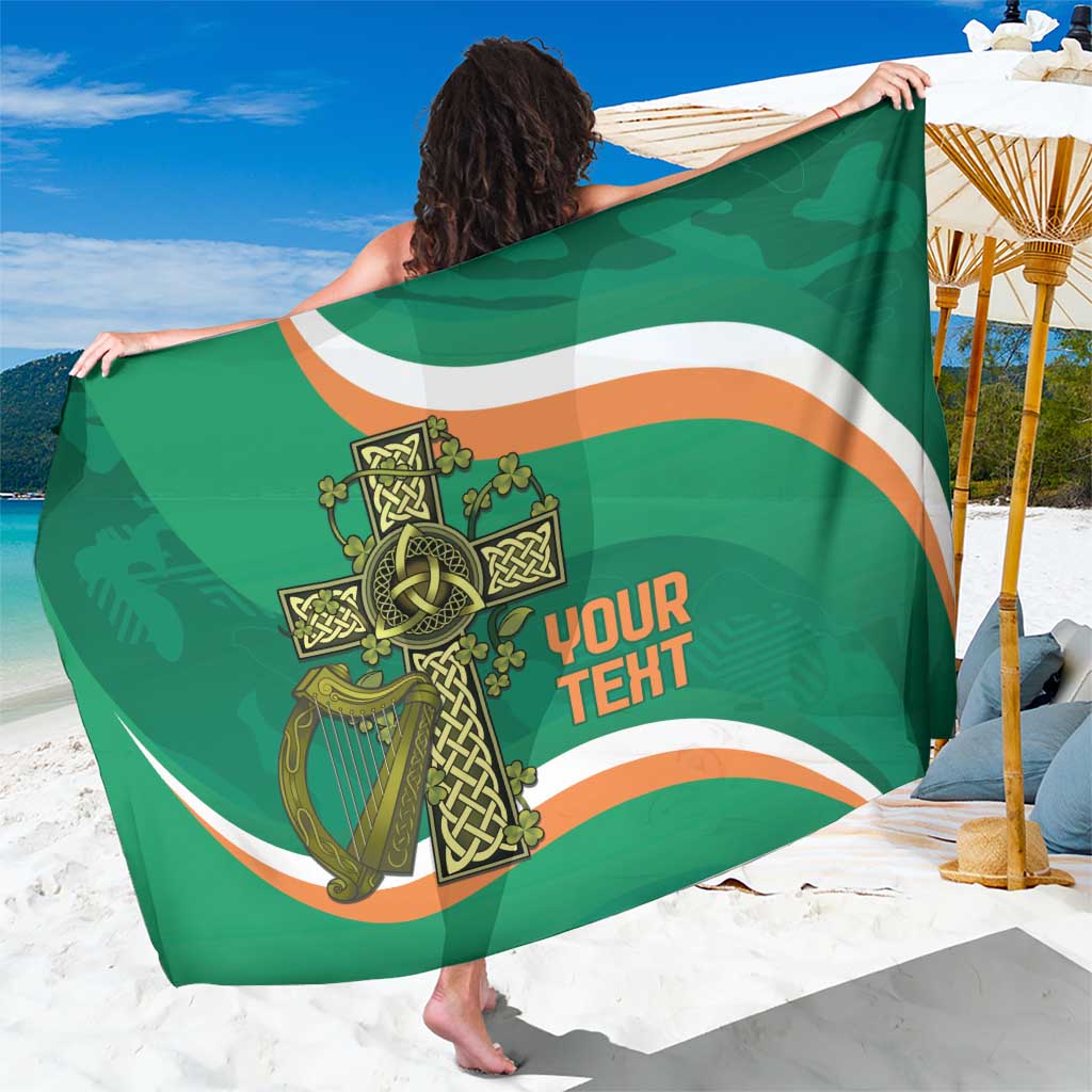 Custom Ireland Rugby Sarong Green Celtic Knot Summer Paris 2024 - Shopicos