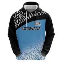 Botswana Cricket Custom Hoodie Baggy Blues Zebra Skins Pattern - Shopicos