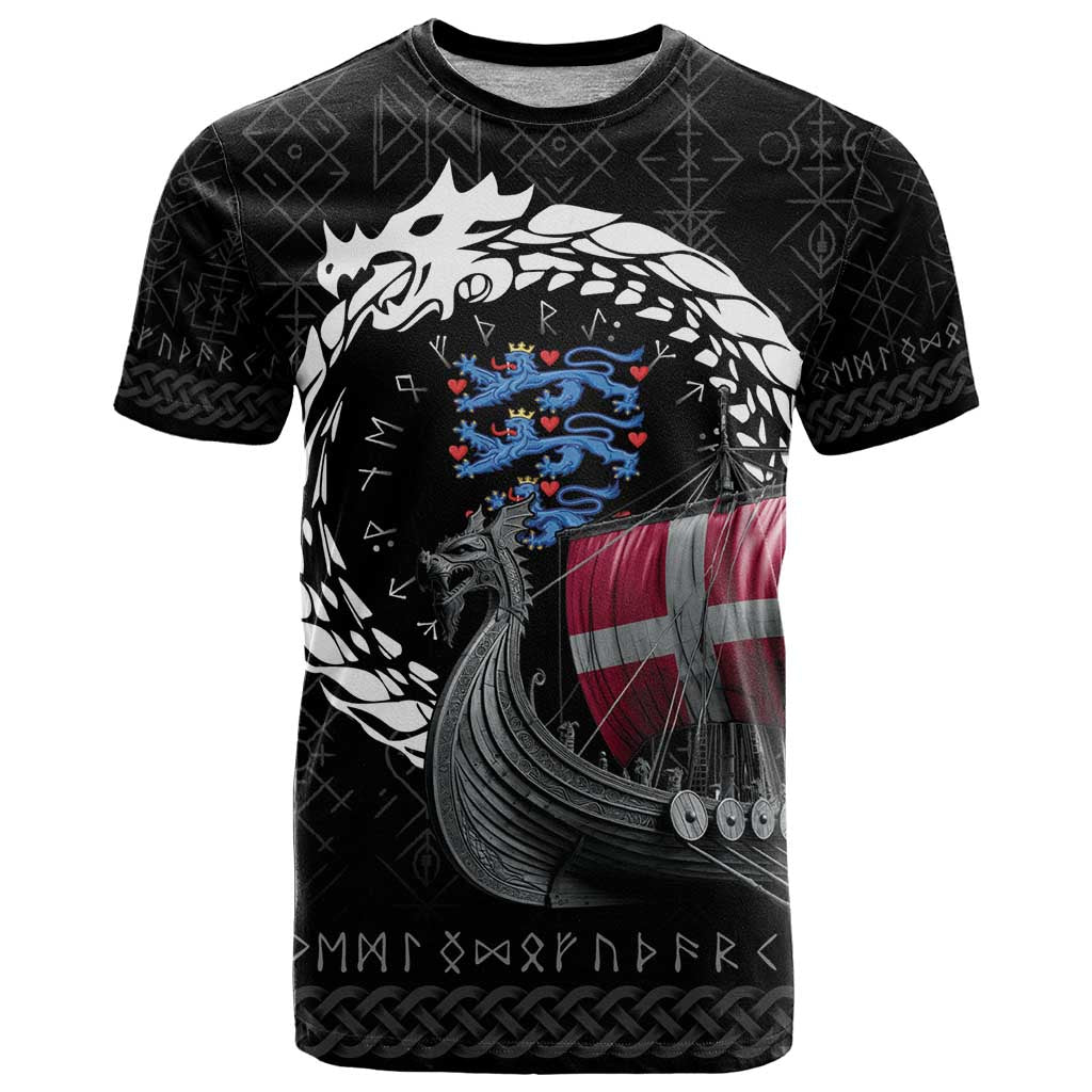 Denmark Viking Drakkar T Shirt Viking Blood - Shopicos