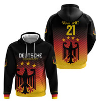 Custom Germany Football Hoodie Special Black Eagle Flag Style - Shopicos