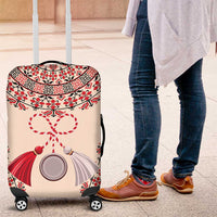 Baba Marta Day Martenitsa Luggage Cover Traditional Bulgarian Embroidery