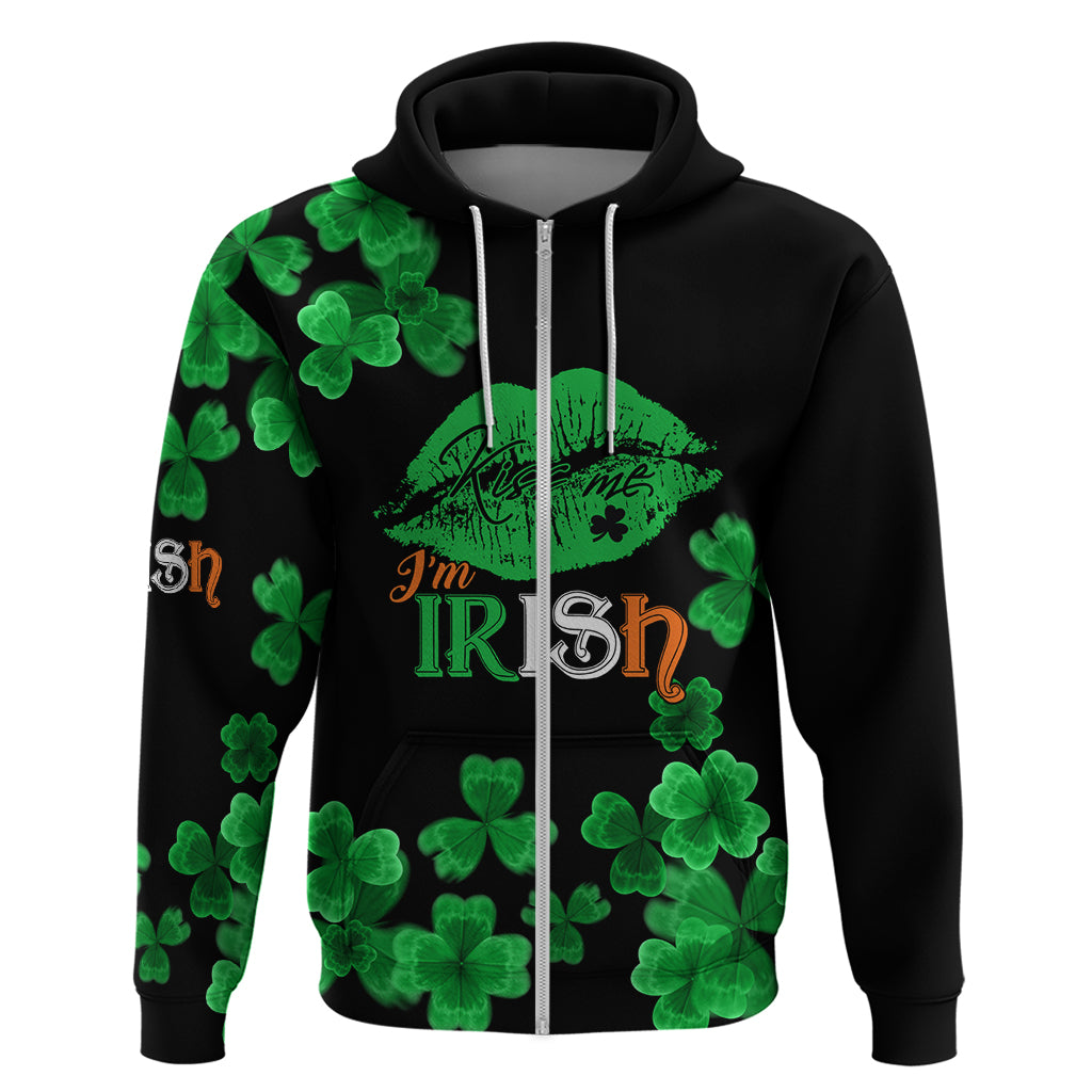 Kiss Me Im Irish St Patricks Day Zip Hoodie - Shopicos