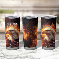 We The People Since 1776 Tumbler Cup USA Flag Flame Eagle - Shopicos
