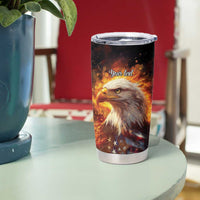 We The People Since 1776 Tumbler Cup USA Flag Flame Eagle - Shopicos