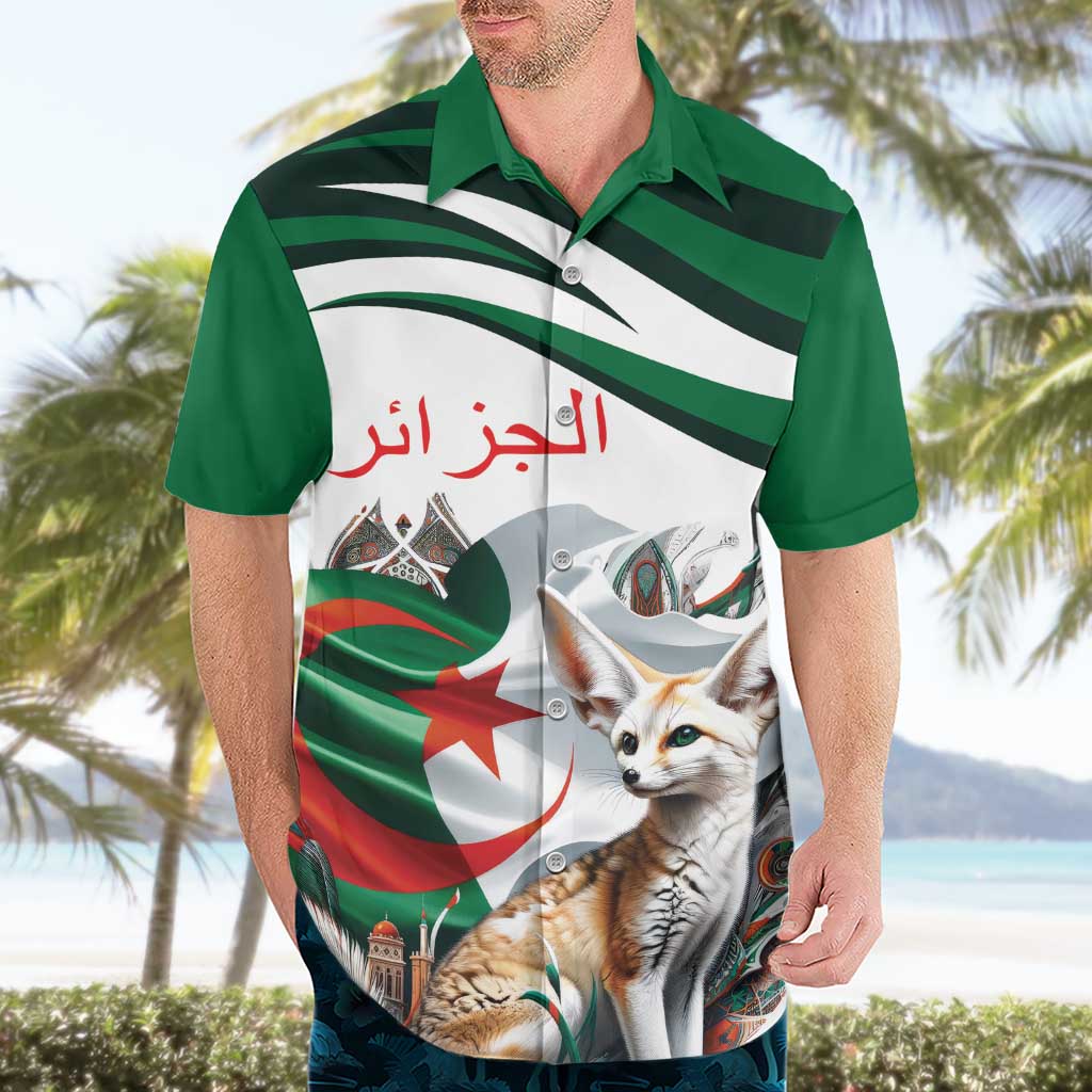 Algeria Fennec Fox Personalized Hawaiian Shirt with Algerian Culture and Nature - Shopicos