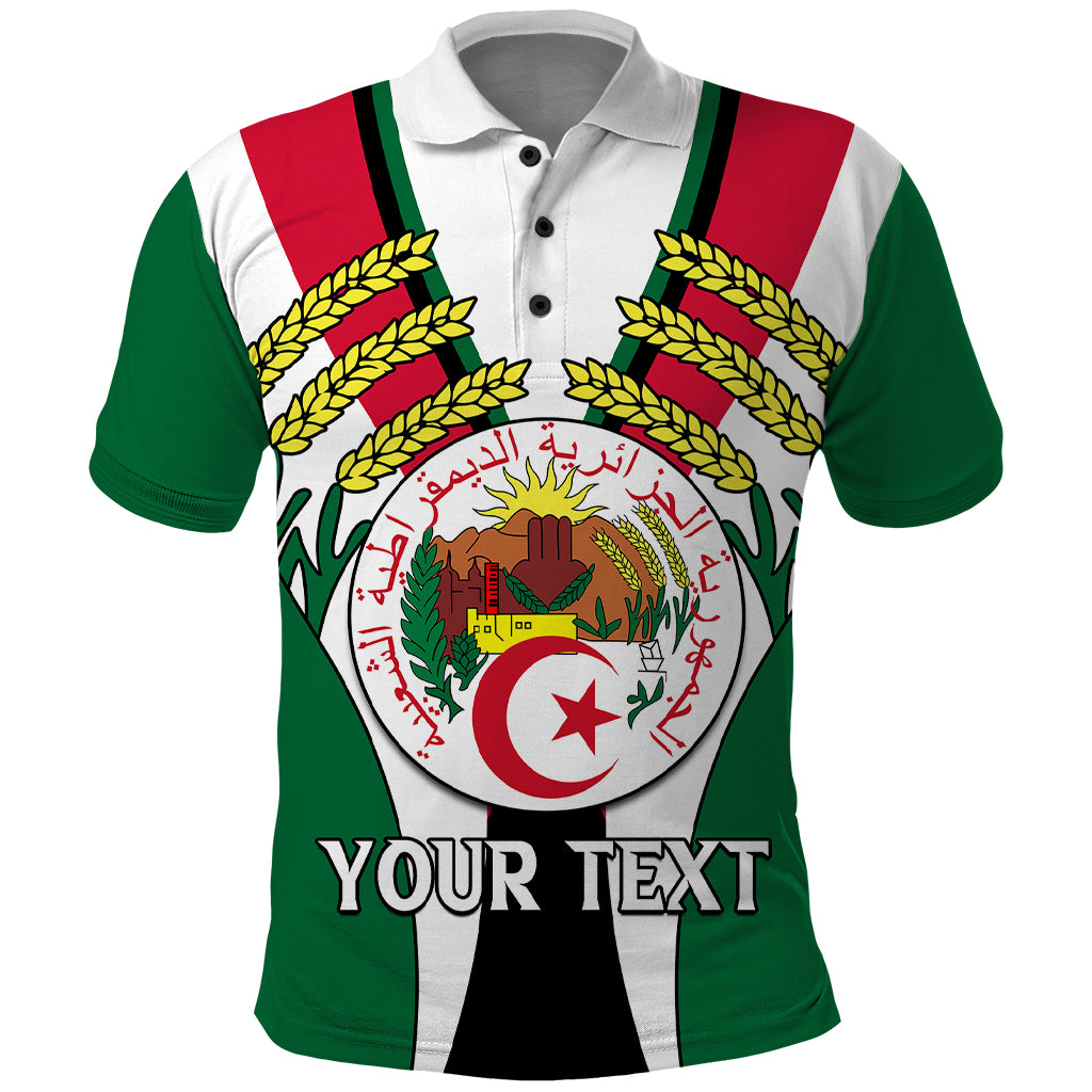 Custom African Polo Shirt Algeria Independence Day - Shopicos