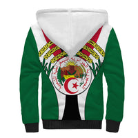 Custom African Sherpa Hoodie Algeria Independence Day - Shopicos
