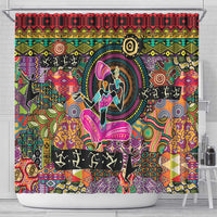 African Women Ethnic Motifs Shower Curtain - Shopicos