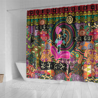 African Women Ethnic Motifs Shower Curtain - Shopicos