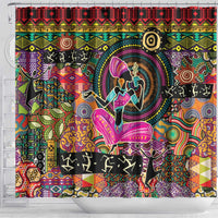 African Women Ethnic Motifs Shower Curtain - Shopicos