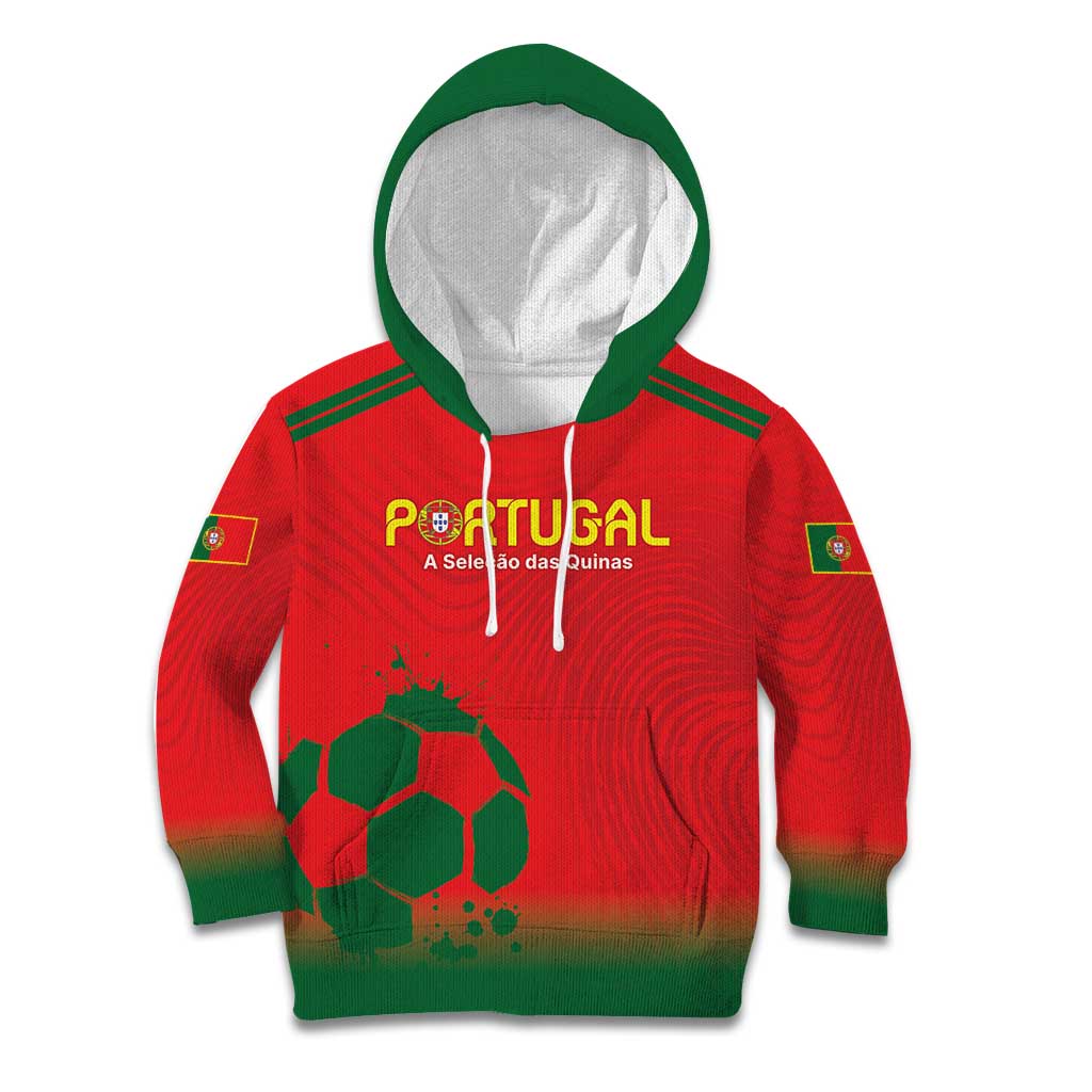 Custom Portugal Football Kid Hoodie Come On A Selecao das Quinas - Shopicos