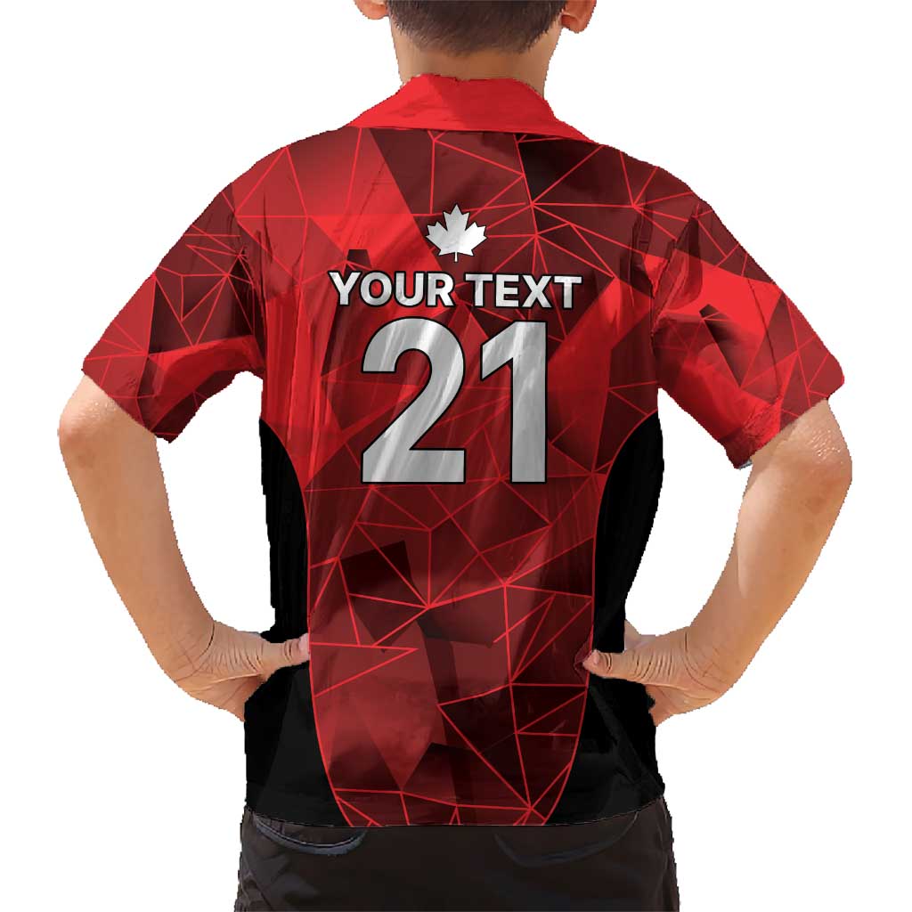 Custom Canada Cricket Spirit 2026 Kid Hawaiian Shirt World T20 Edition - Shopicos