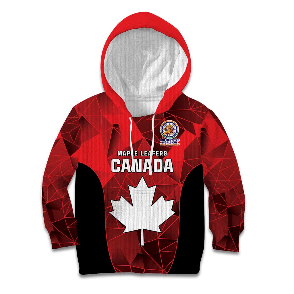 Custom Canada Cricket Spirit 2026 Kid Hoodie World T20 Edition - Shopicos