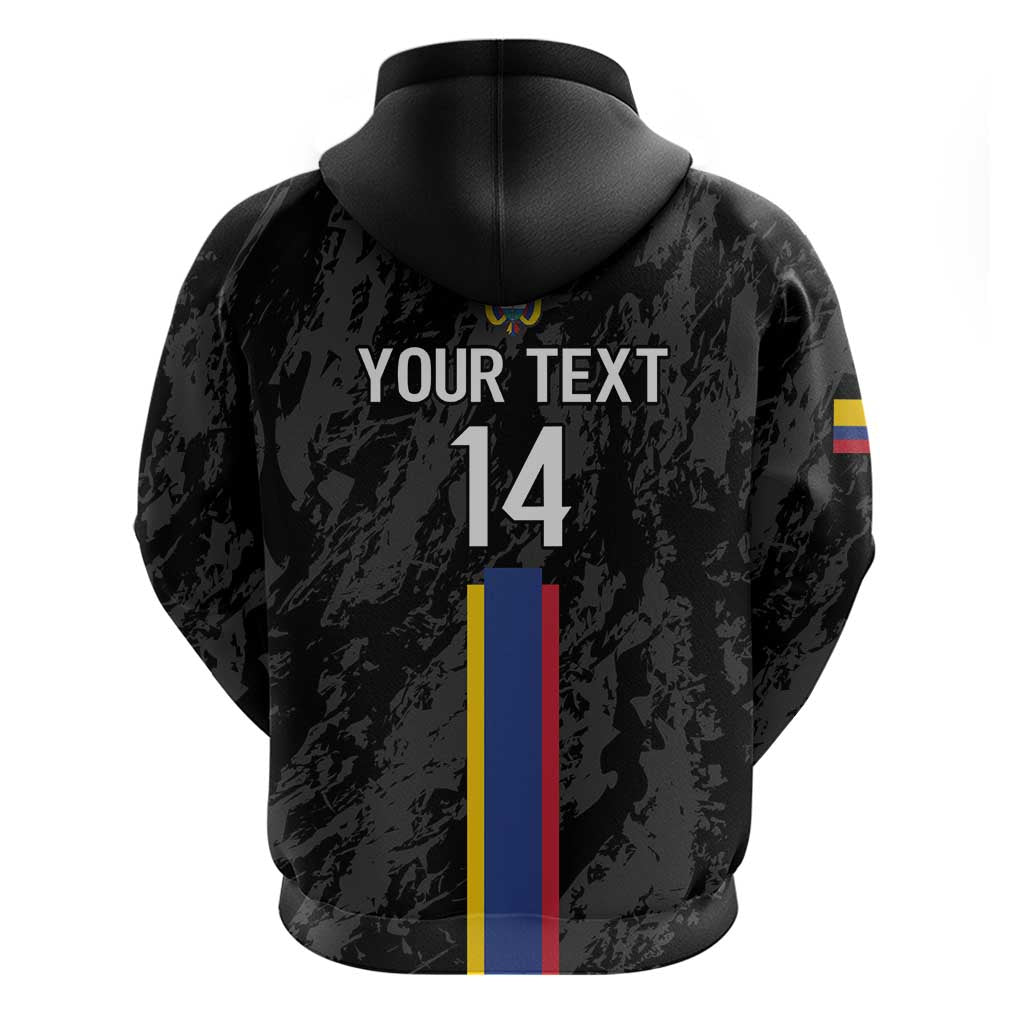 Custom Colombia Football Hoodie 2024 Vamos La Tricolor - Black - Shopicos