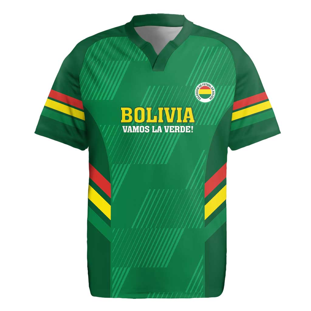 Custom Bolivia Football Rugby Jersey 2024 Vamos La Verde - Green - Shopicos