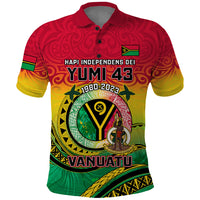 Personalised Vanuatu Polo Shirt Yumi 43 Hapi Independens Dei - Shopicos