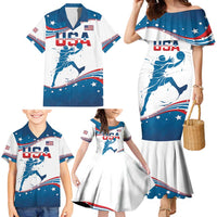 Custom USA Basketball Family Matching Mermaid Dress and Hawaiian Shirt 2024 Go Dream Team Curve Style - Shopicos