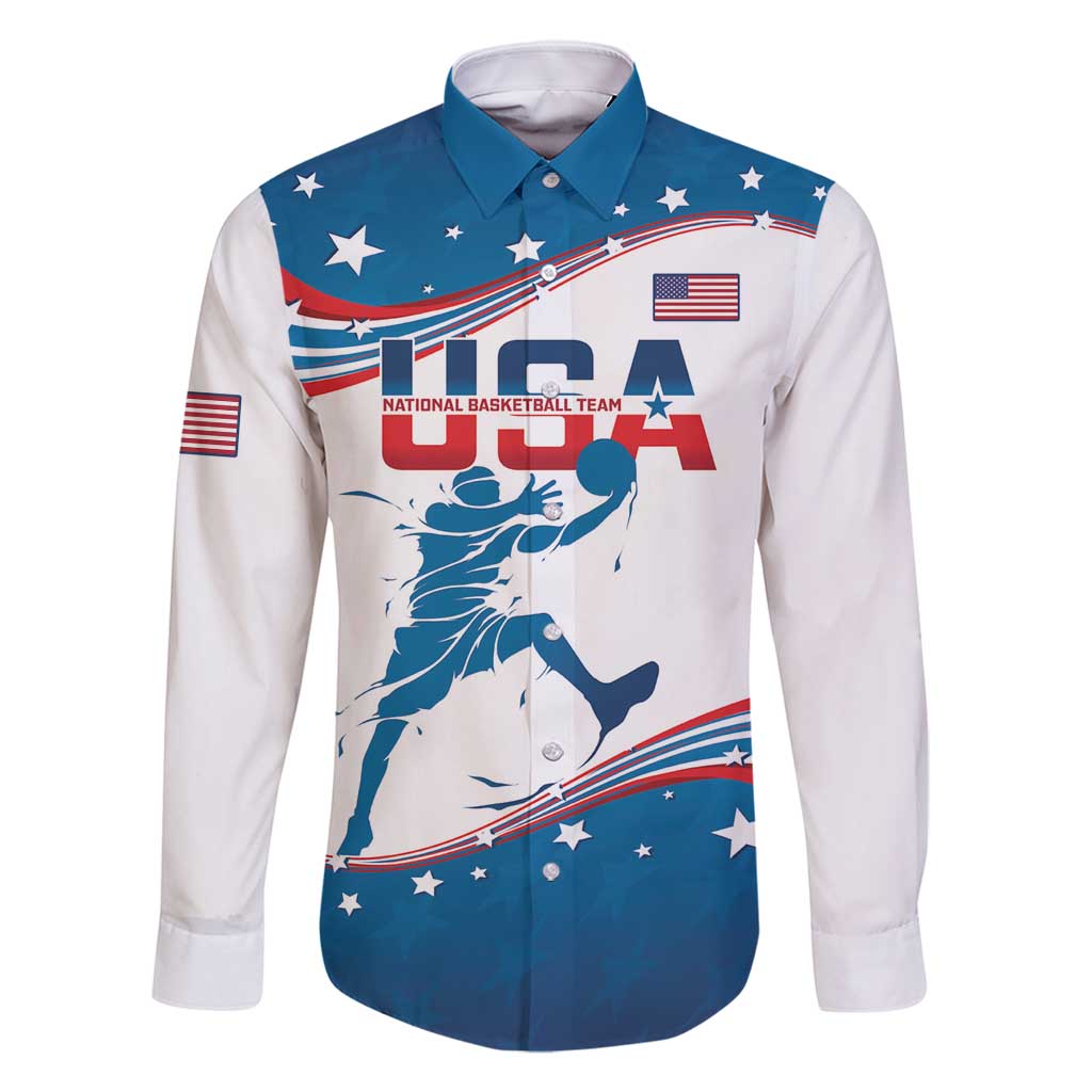 Custom USA Basketball Family Matching Mermaid Dress and Hawaiian Shirt 2024 Go Dream Team Curve Style - Shopicos