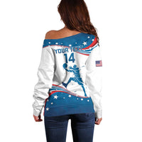 Custom USA Basketball Off Shoulder Sweater 2024 Go Dream Team Curve Style - Shopicos