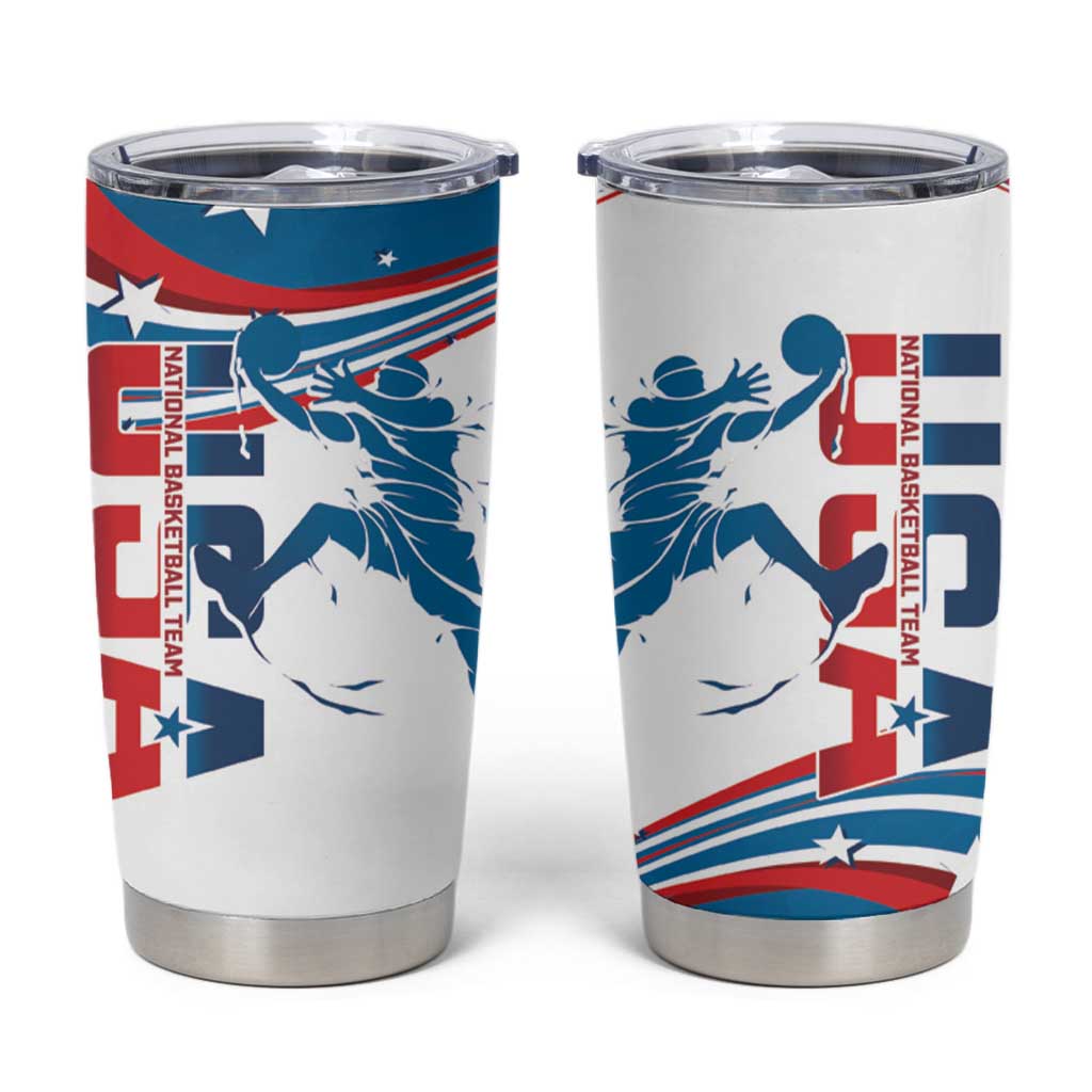 USA Basketball Tumbler Cup 2024 Go Dream Team Curve Style - Shopicos