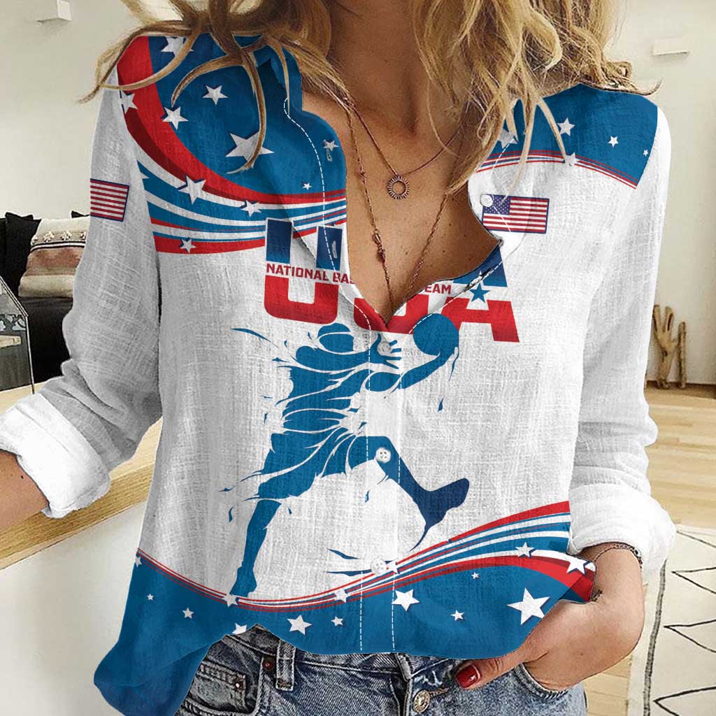 Custom USA Basketball Women Casual Shirt 2024 Go Dream Team Curve Style - Shopicos