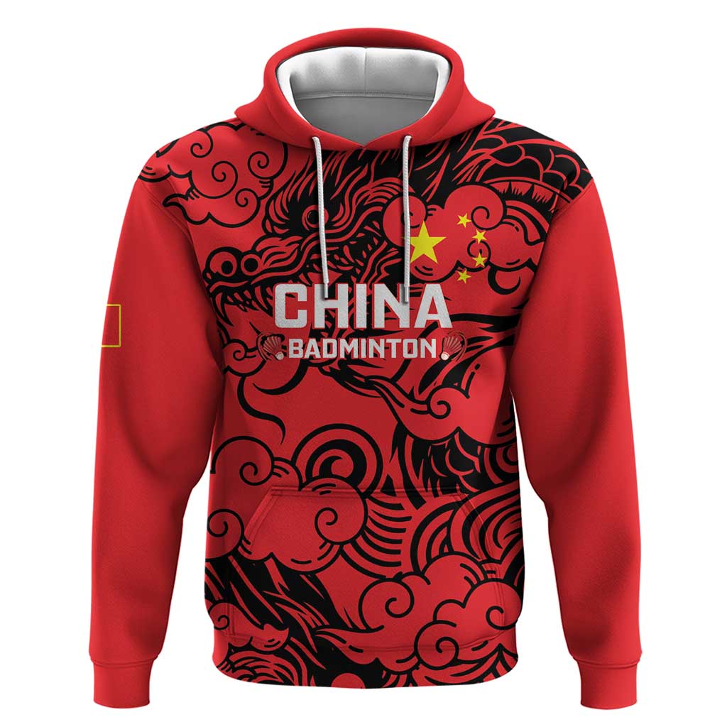 Personalised China Badminton Hoodie 2024 Chinese Dragon Version - Shopicos