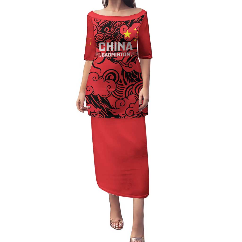 Personalised China Badminton Puletasi 2024 Chinese Dragon Version - Shopicos