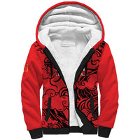 Personalised China Badminton Sherpa Hoodie 2024 Chinese Dragon Version - Shopicos