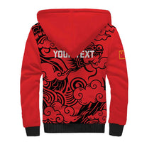 Personalised China Badminton Sherpa Hoodie 2024 Chinese Dragon Version - Shopicos