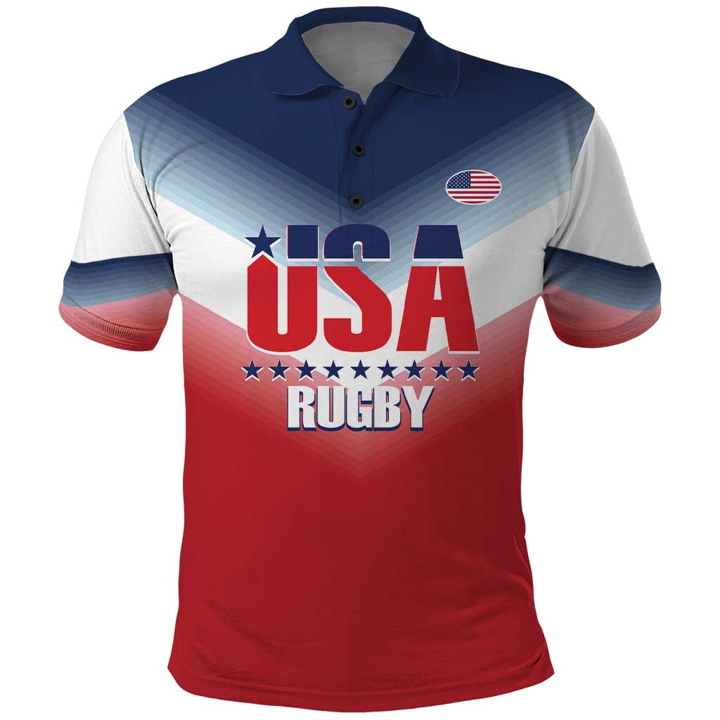 Custom USA Rugby Polo Shirt 2024 Simple Style - Shopicos