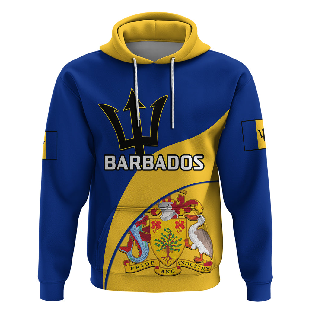 Barbados Hoodie Barbadian Coat Of Arms - Shopicos