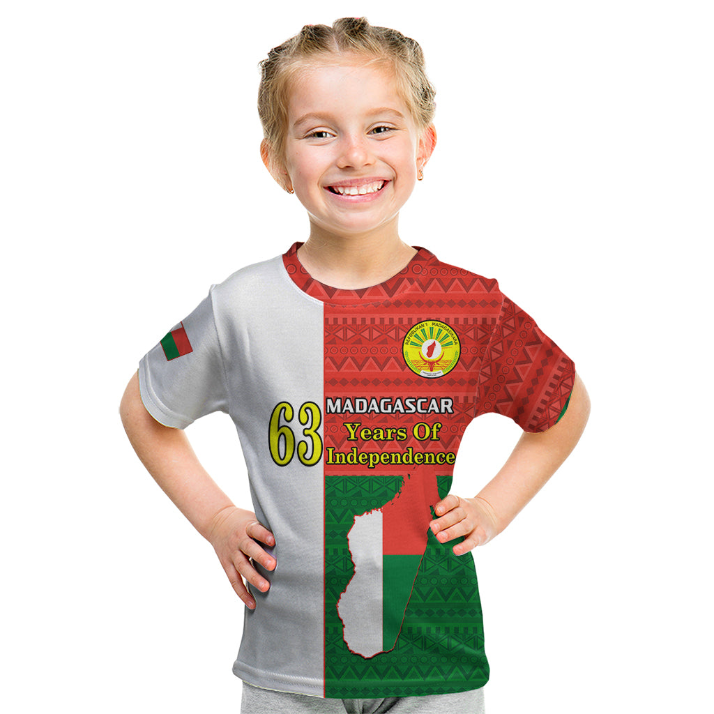 26 June Madagascar Independence Day Kid T Shirt Madagasikara African Pattern - Shopicos