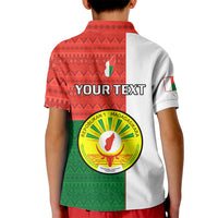 Personalised 26 June Madagascar Independence Day Kid Polo Shirt Madagasikara African Pattern - Shopicos