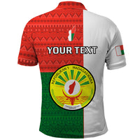 Personalised 26 June Madagascar Independence Day Polo Shirt Madagasikara African Pattern - Shopicos