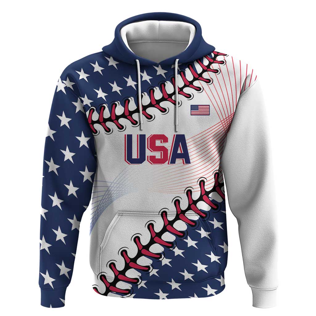 Custom Baseball 2024 USA Hoodie Go United States - Shopicos