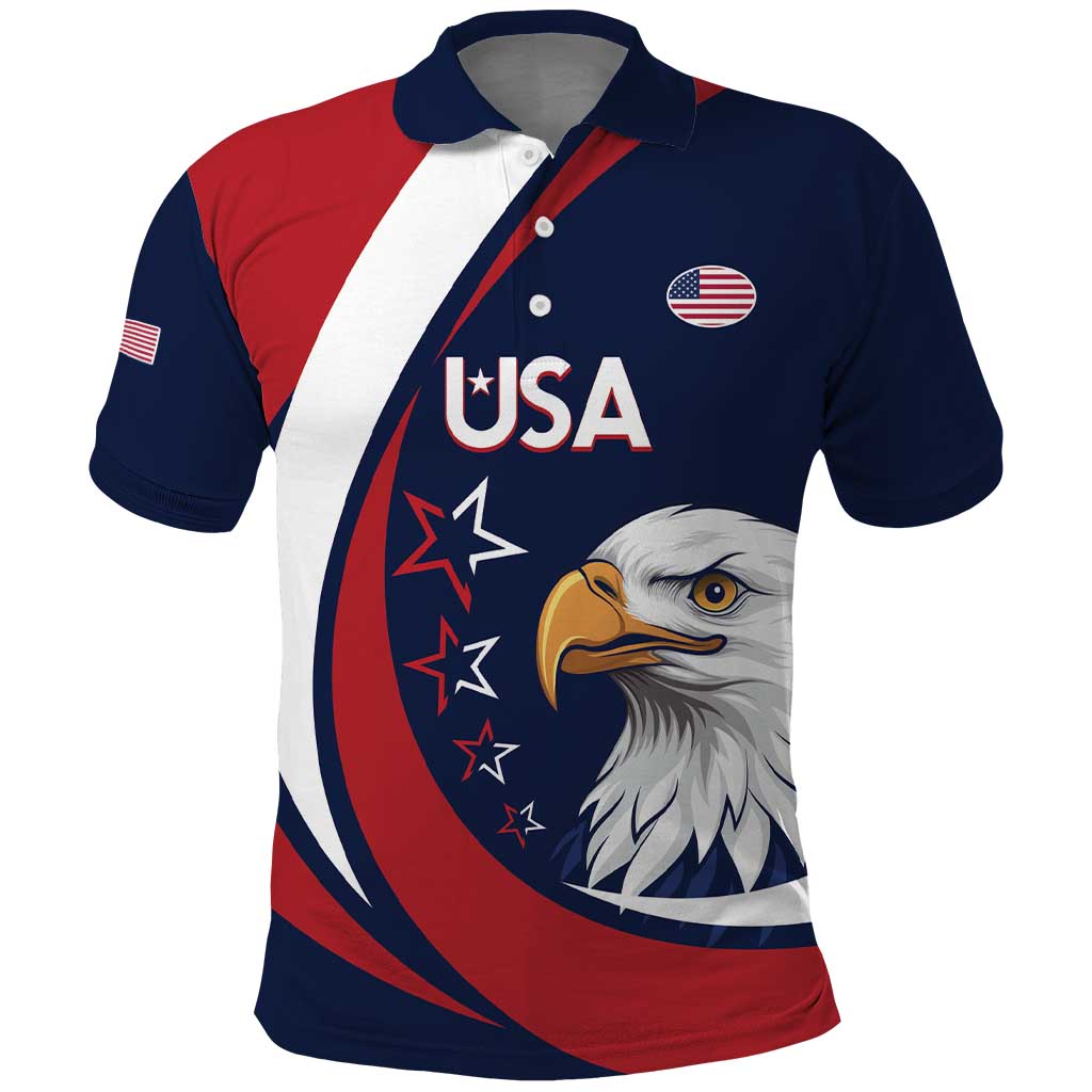 Custom USA Rugby Polo Shirt Go Eagles Sporty Style - Shopicos