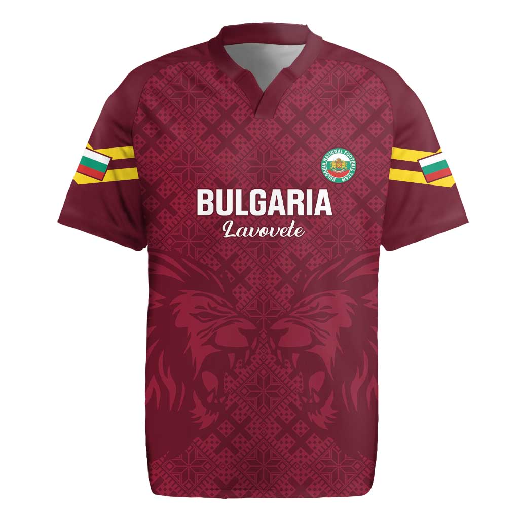 Custom Bulgaria Football Rugby Jersey Go Lavovete Bulgarian Pattern