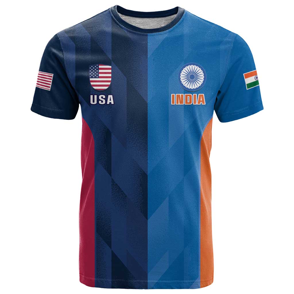 Custom USA and India Cricket T Shirt 2024 Together Dynamic Style - Shopicos