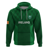 Personalised Ireland Rugby Hoodie 2023 Go Irish Shamrock World Cup - Shopicos