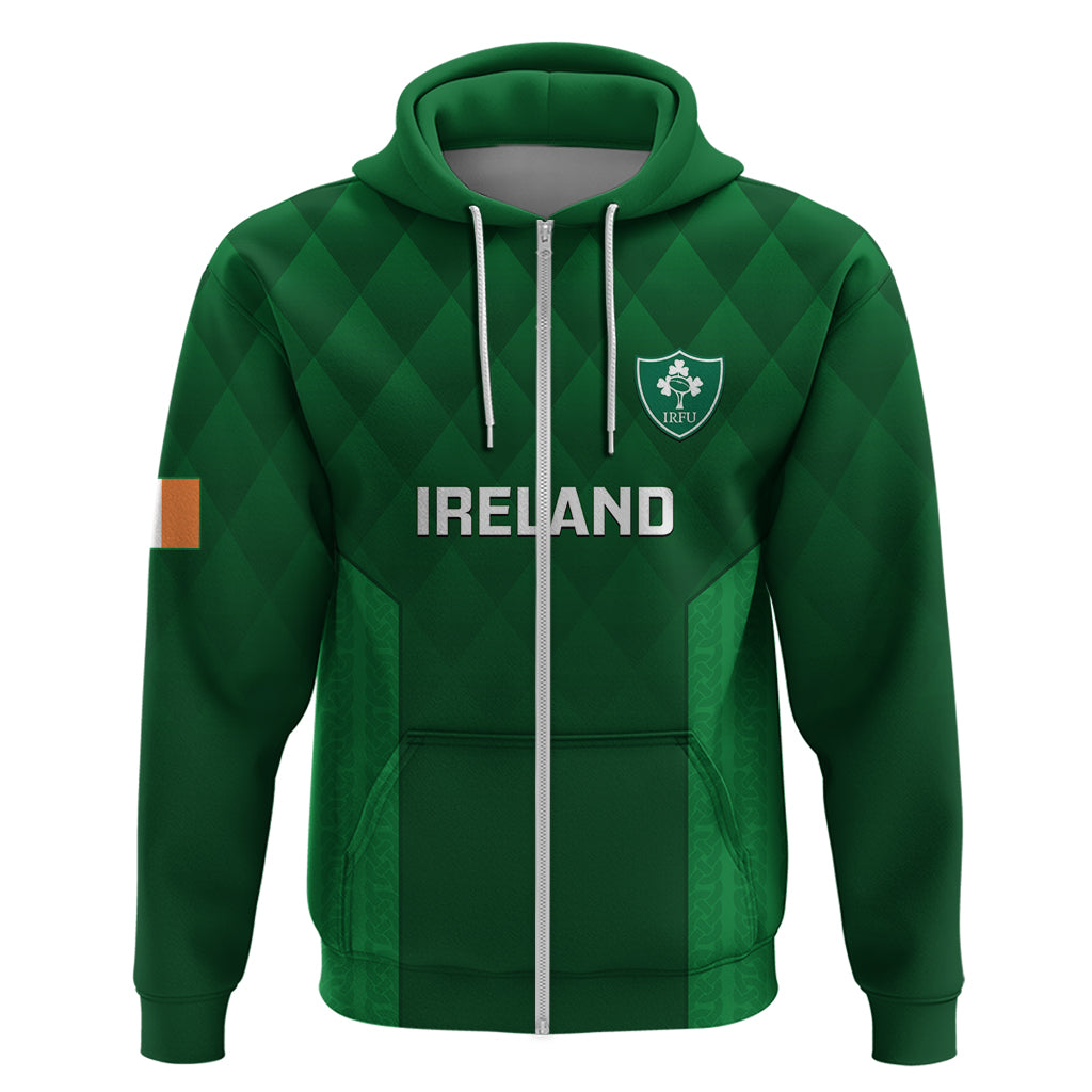 Personalised Ireland Rugby Hoodie 2023 Go Irish Shamrock World Cup - Shopicos