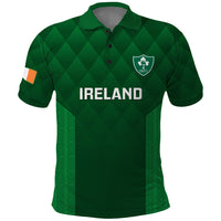 Ireland Rugby Polo Shirt 2023 Go Irish Shamrock World Cup - Shopicos