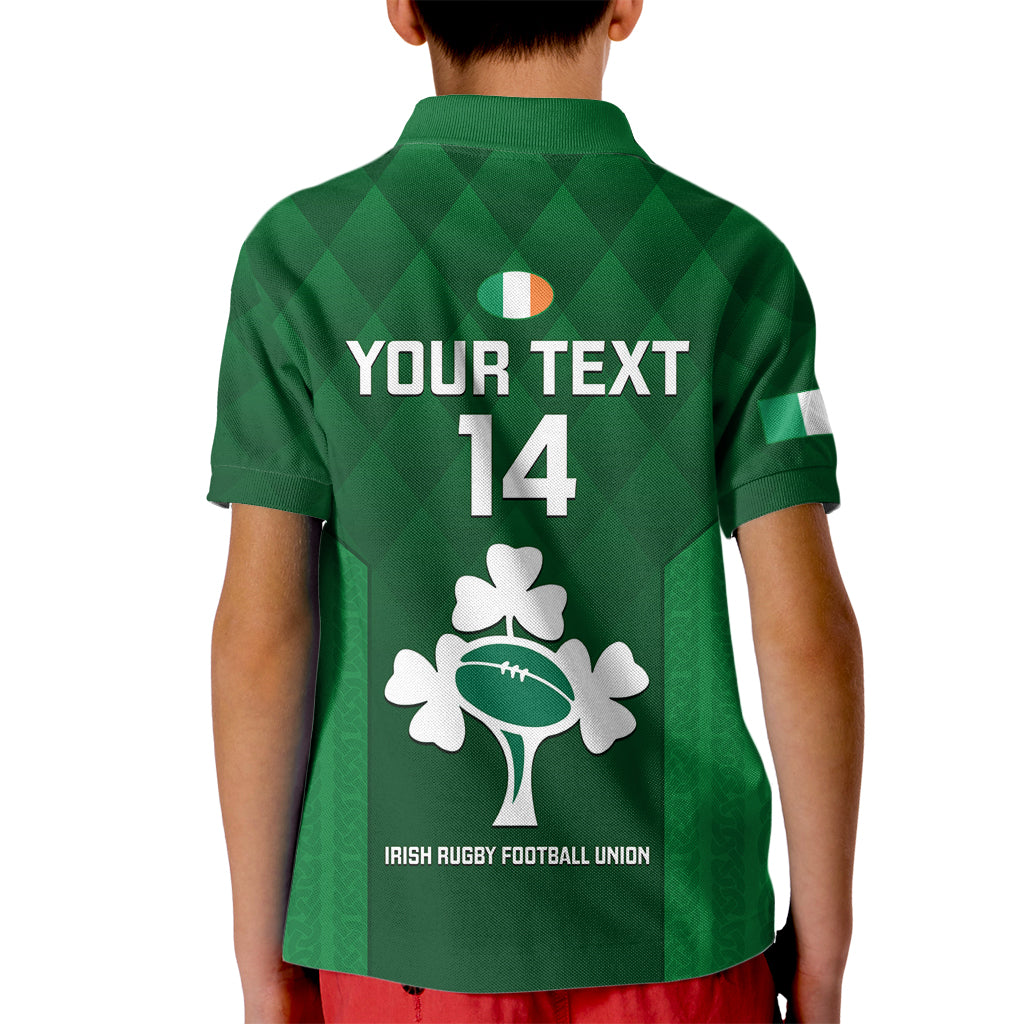 Custom Ireland Rugby Polo Shirt 2023 Go Shamrock World Cup Irish Celtic Pattern - Shopicos