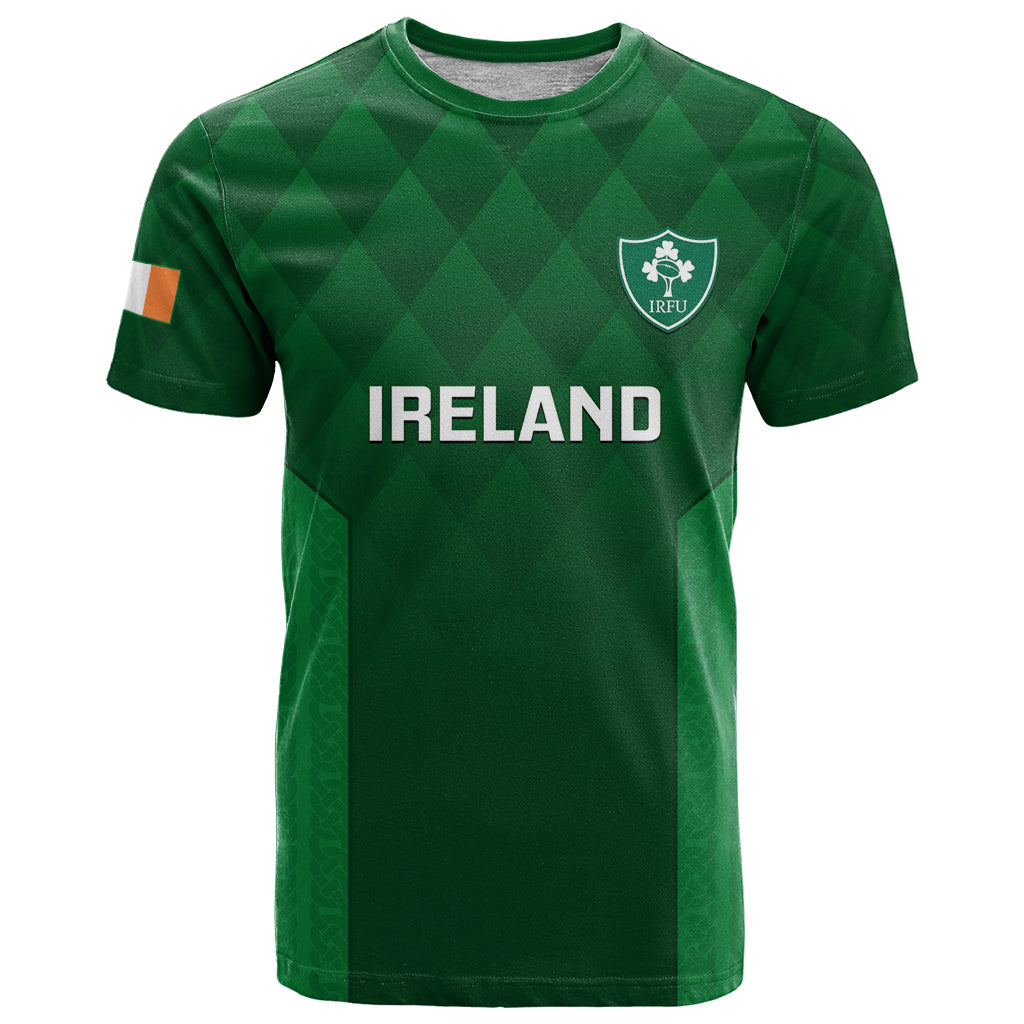 Personalised Ireland Rugby T Shirt 2023 Go Irish Shamrock World Cup - Shopicos
