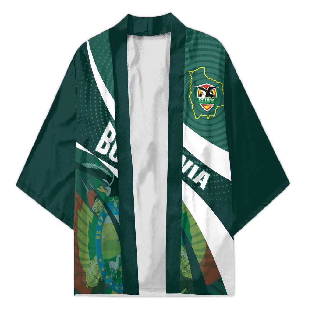 Custom Bolivia Football Kimono La Verde Sporty Curves Style - Shopicos