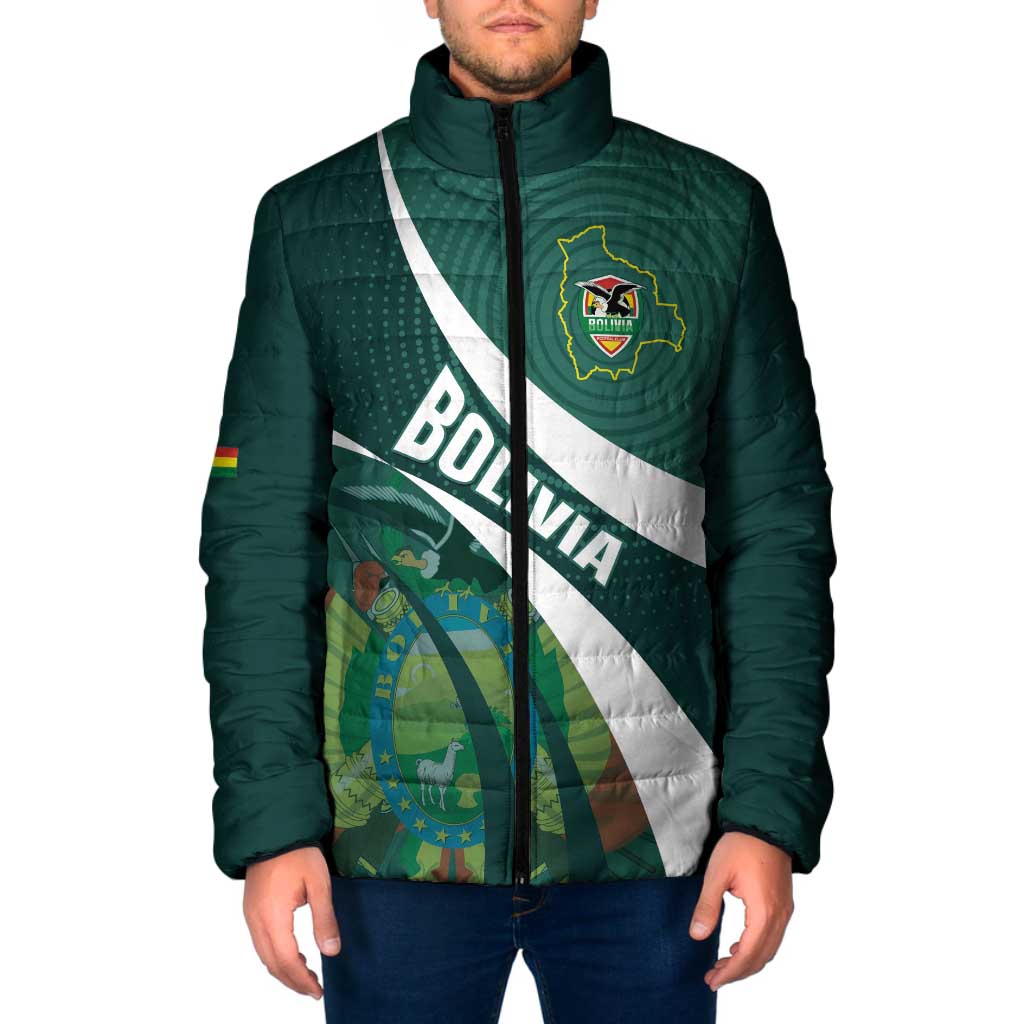 Custom Bolivia Football Padded Jacket La Verde Sporty Curves Style - Shopicos