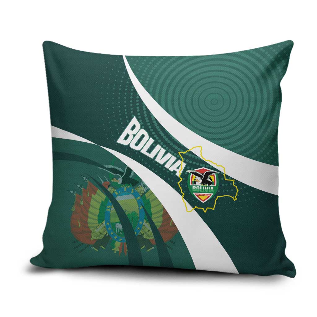 Bolivia Football Pillow Cover La Verde Sporty Curves Style - Shopicos